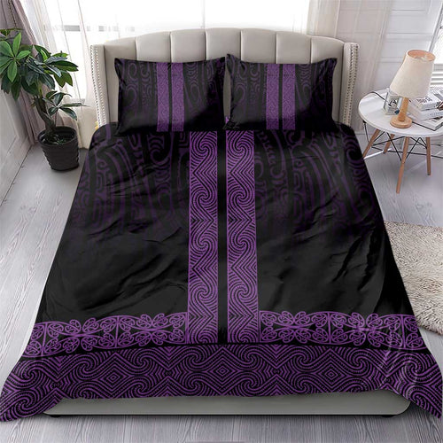 New Zealand Maori Kowhaiwhai Bedding Set Waiporoporo Maui and Mangopare