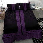 New Zealand Maori Kowhaiwhai Bedding Set Waiporoporo Maui and Mangopare