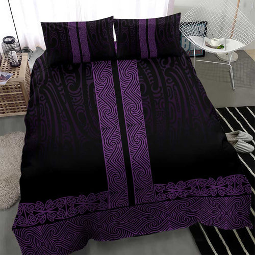 New Zealand Maori Kowhaiwhai Bedding Set Waiporoporo Maui and Mangopare