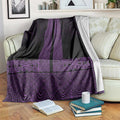 New Zealand Maori Kowhaiwhai Blanket Waiporoporo Maui and Mangopare