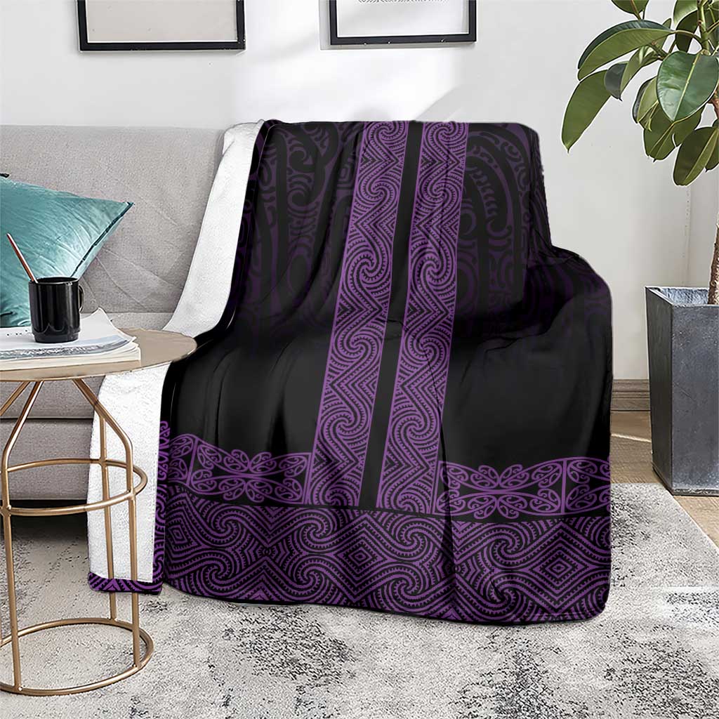 New Zealand Maori Kowhaiwhai Blanket Waiporoporo Maui and Mangopare