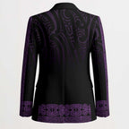New Zealand Maori Kowhaiwhai Blazer Waiporoporo Maui and Mangopare - Aussie Hoodie