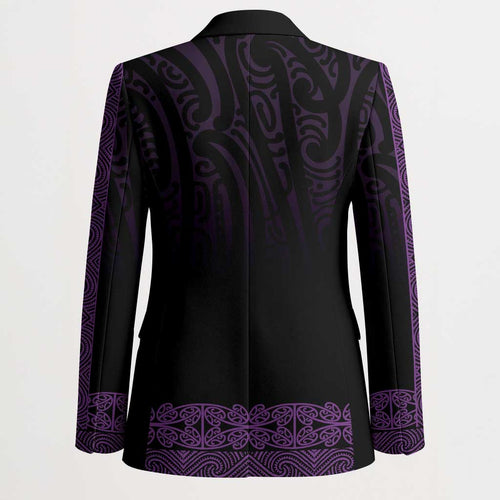 New Zealand Maori Kowhaiwhai Blazer Waiporoporo Maui and Mangopare - Aussie Hoodie