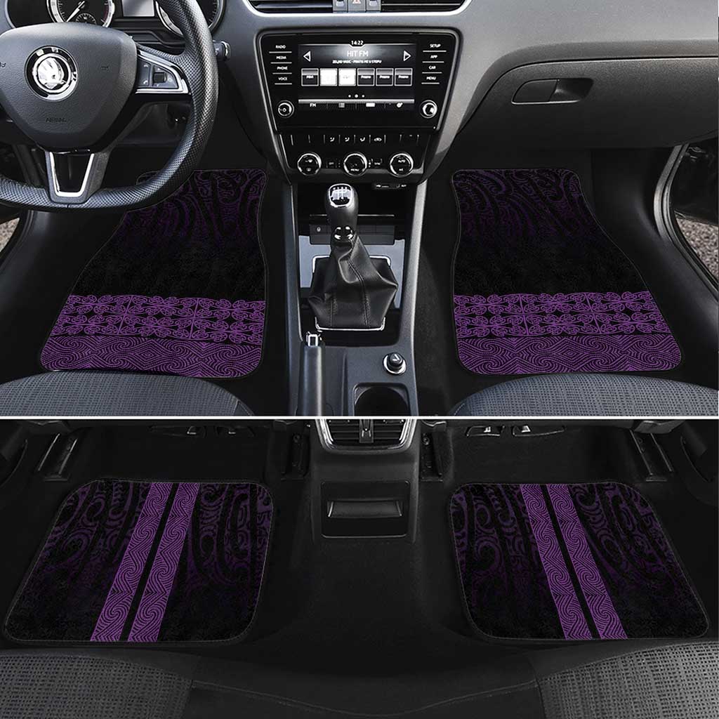 New Zealand Maori Kowhaiwhai Car Mats Waiporoporo Maui and Mangopare