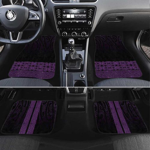 New Zealand Maori Kowhaiwhai Car Mats Waiporoporo Maui and Mangopare