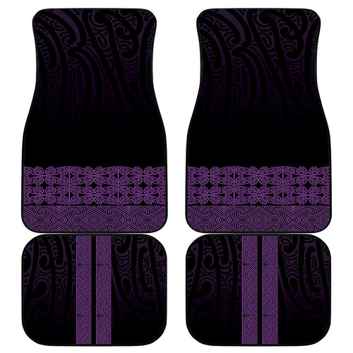 New Zealand Maori Kowhaiwhai Car Mats Waiporoporo Maui and Mangopare