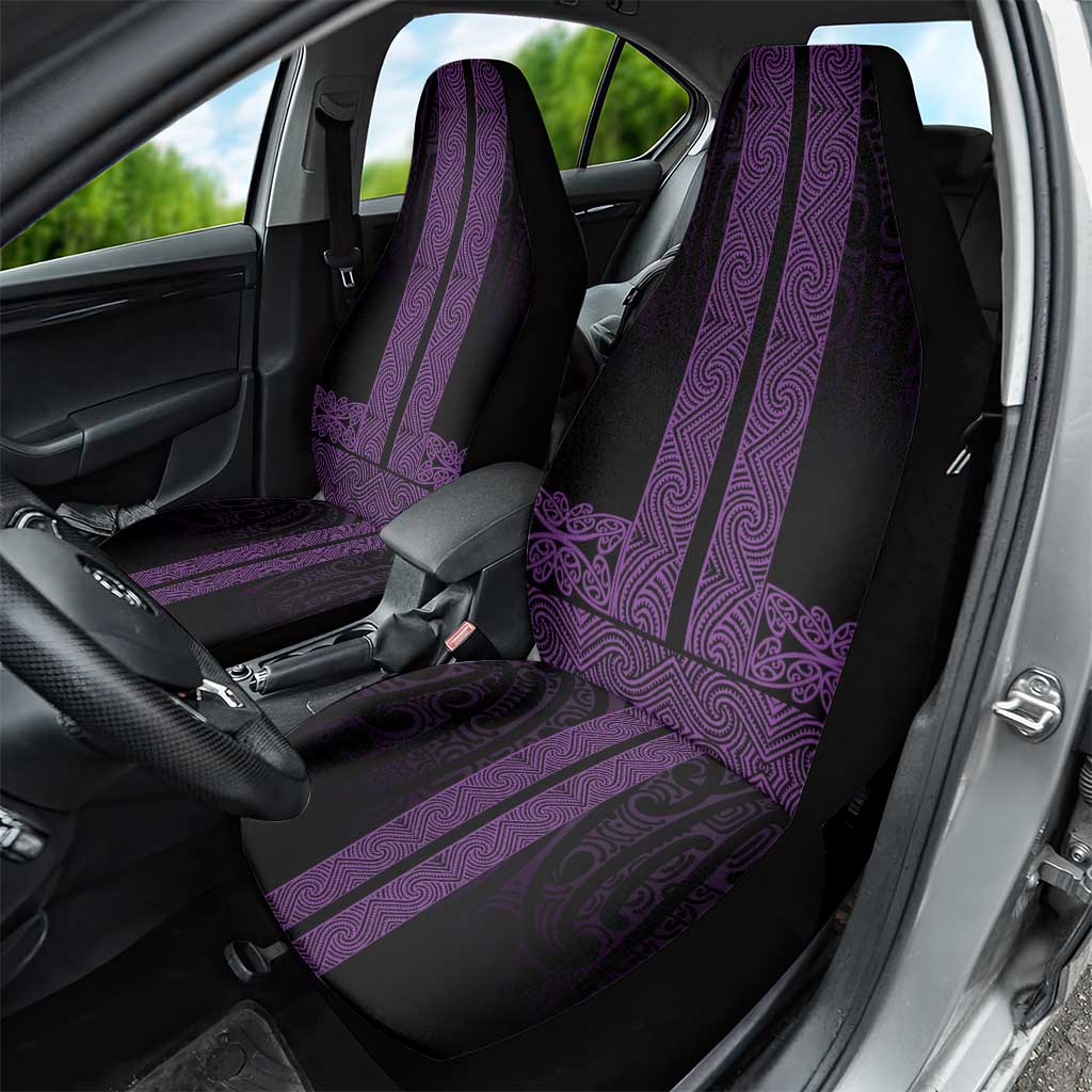 New Zealand Maori Kowhaiwhai Car Seat Cover Waiporoporo Maui and Mangopare