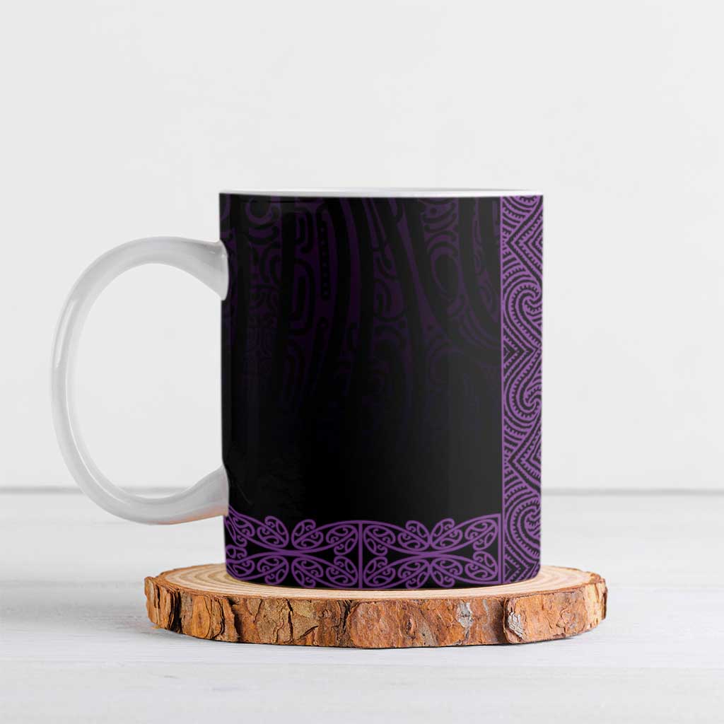 New Zealand Maori Kowhaiwhai Ceramic Mug Waiporoporo Maui and Mangopare - Aussie Hoodie