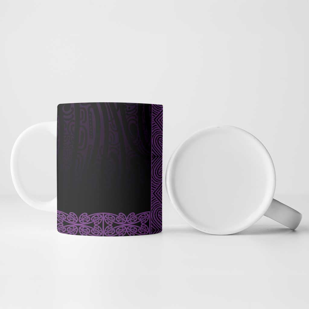 New Zealand Maori Kowhaiwhai Ceramic Mug Waiporoporo Maui and Mangopare - Aussie Hoodie