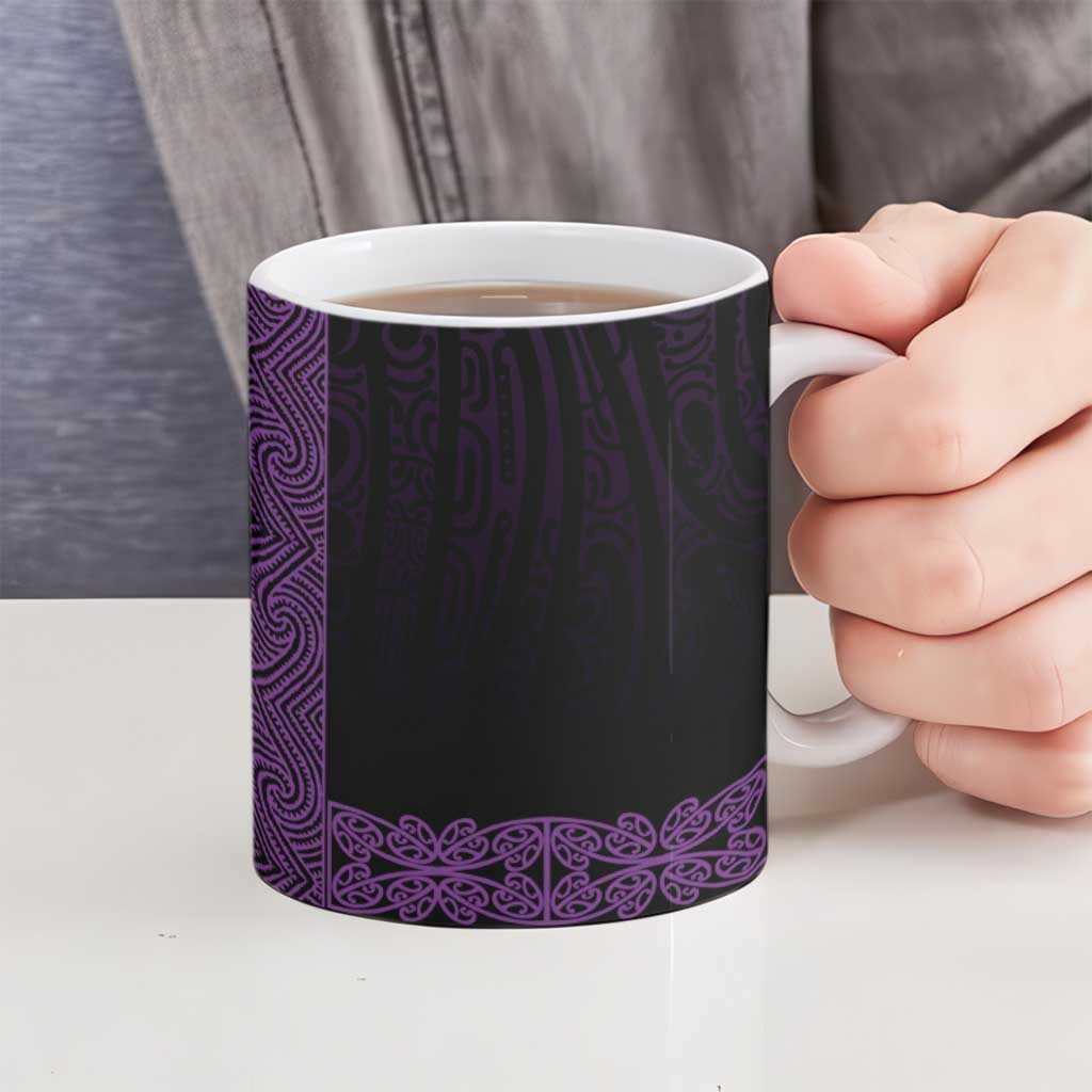 New Zealand Maori Kowhaiwhai Ceramic Mug Waiporoporo Maui and Mangopare - Aussie Hoodie