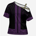 New Zealand Maori Kowhaiwhai Cross Shoulder Shirt Waiporoporo Maui and Mangopare - Aussie Hoodie