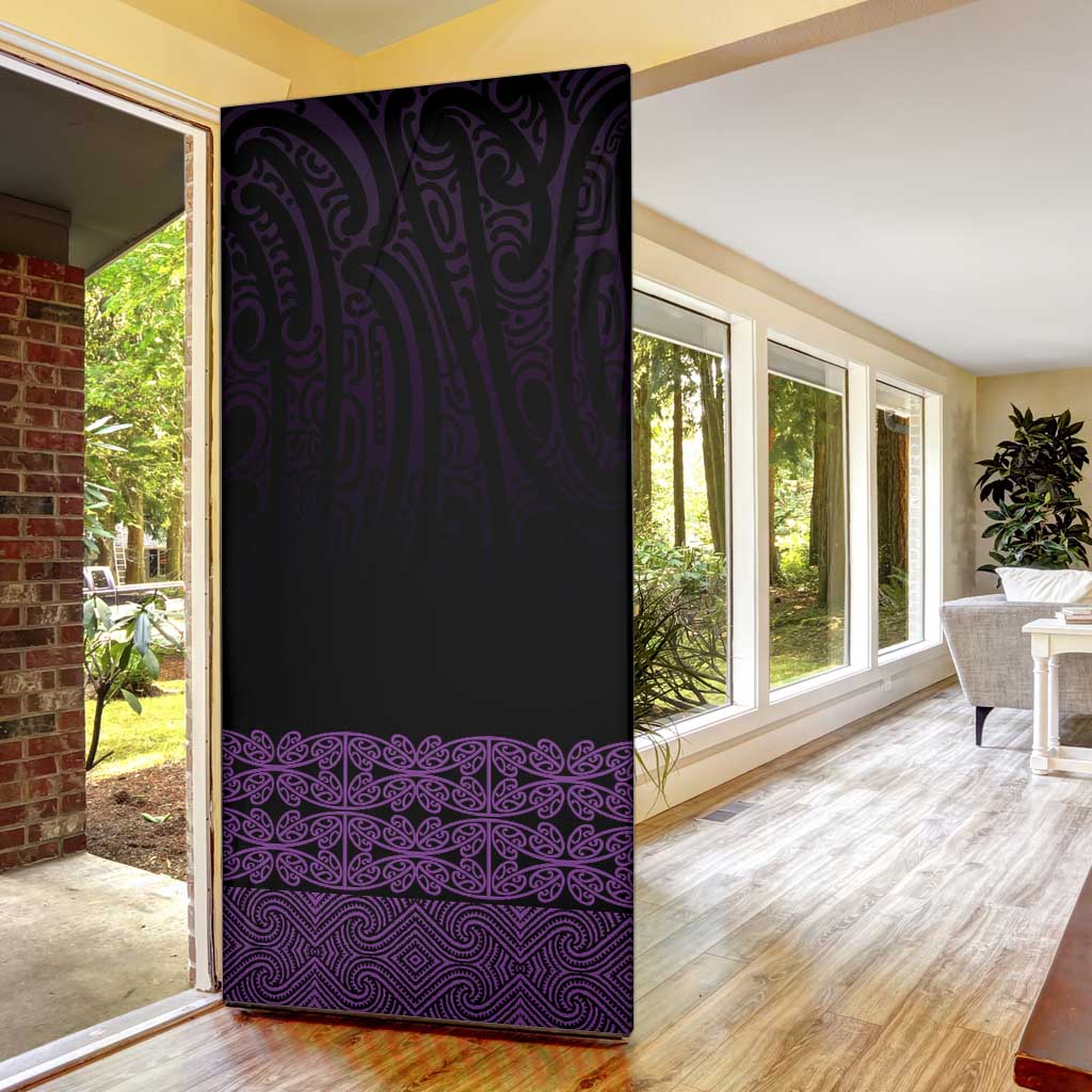 New Zealand Maori Kowhaiwhai Door Cover Waiporoporo Maui and Mangopare - Aussie Hoodie
