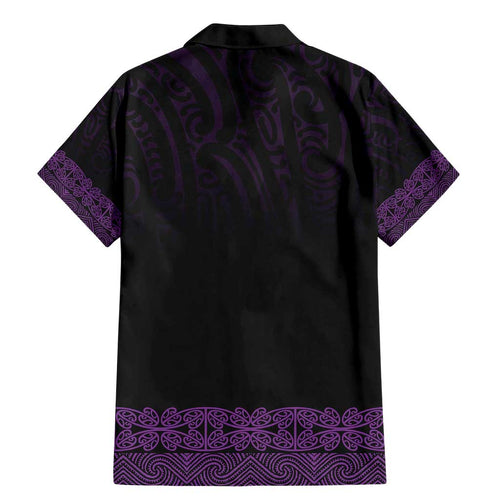 New Zealand Maori Kowhaiwhai Family Matching Mermaid Dress and Hawaiian Shirt Waiporoporo Maui and Mangopare