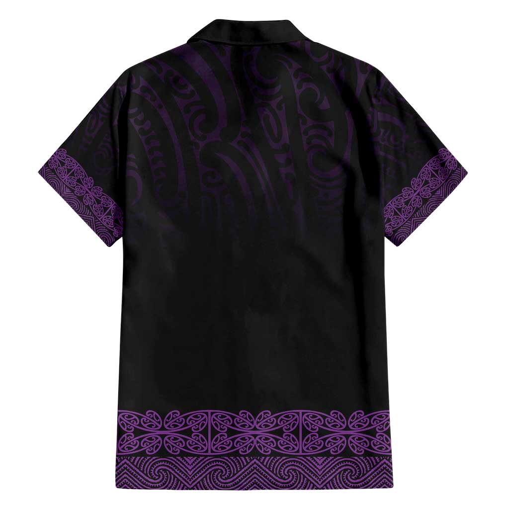 New Zealand Maori Kowhaiwhai Family Matching Off Shoulder Maxi Dress and Hawaiian Shirt Waiporoporo Maui and Mangopare