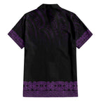 New Zealand Maori Kowhaiwhai Family Matching Off Shoulder Maxi Dress and Hawaiian Shirt Waiporoporo Maui and Mangopare