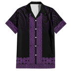 New Zealand Maori Kowhaiwhai Family Matching Puletasi and Hawaiian Shirt Waiporoporo Maui and Mangopare