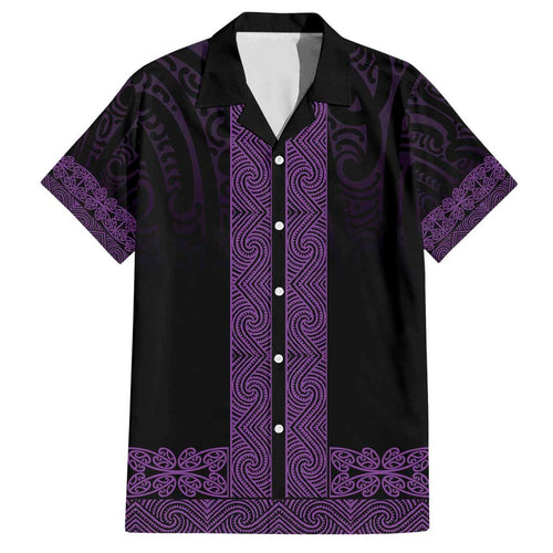 New Zealand Maori Kowhaiwhai Family Matching Summer Maxi Dress and Hawaiian Shirt Waiporoporo Maui and Mangopare