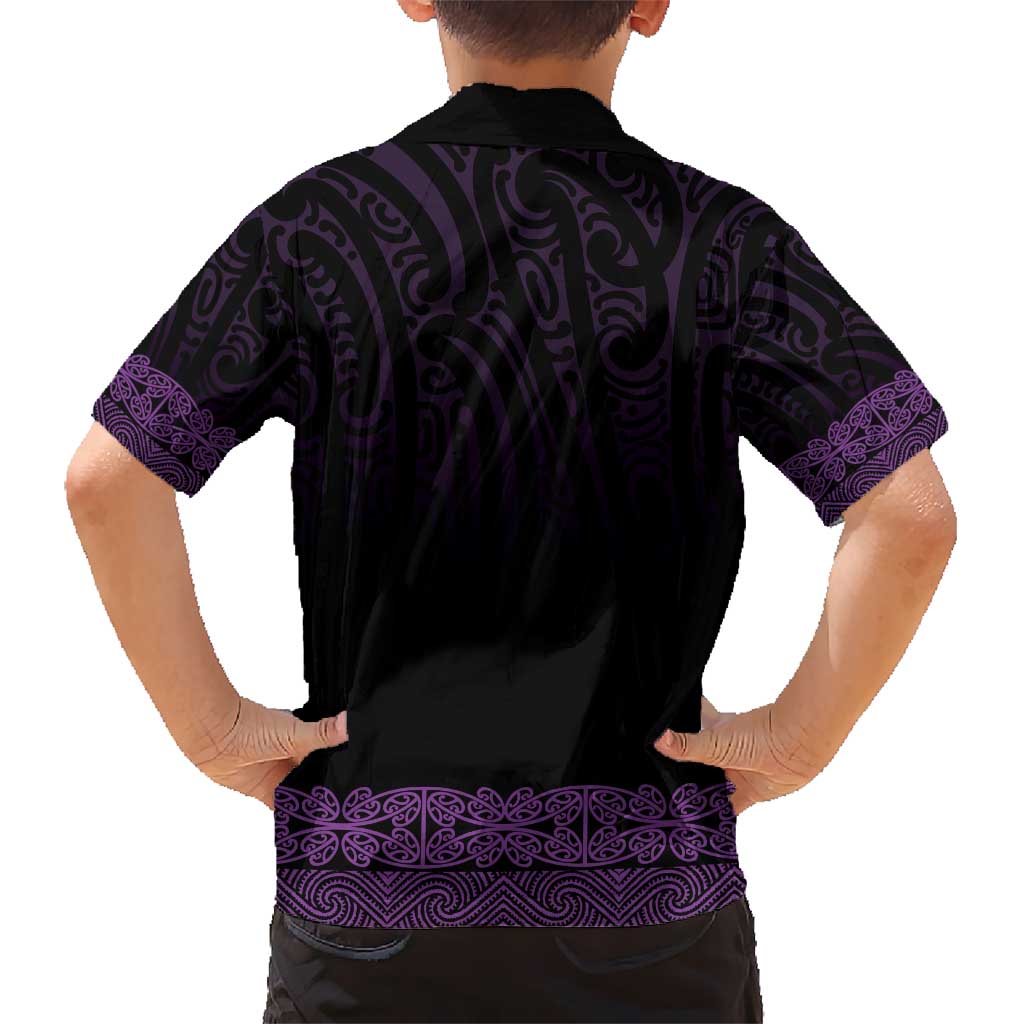 New Zealand Maori Kowhaiwhai Hawaiian Shirt Waiporoporo Maui and Mangopare