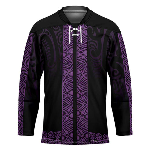 New Zealand Maori Kowhaiwhai Hockey Jersey Waiporoporo Maui and Mangopare - Aussie Hoodie