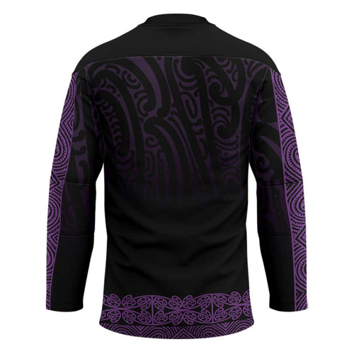 New Zealand Maori Kowhaiwhai Hockey Jersey Waiporoporo Maui and Mangopare - Aussie Hoodie
