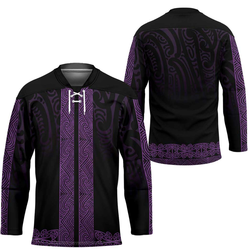 New Zealand Maori Kowhaiwhai Hockey Jersey Waiporoporo Maui and Mangopare - Aussie Hoodie