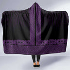 New Zealand Maori Kowhaiwhai Hooded Blanket Waiporoporo Maui and Mangopare