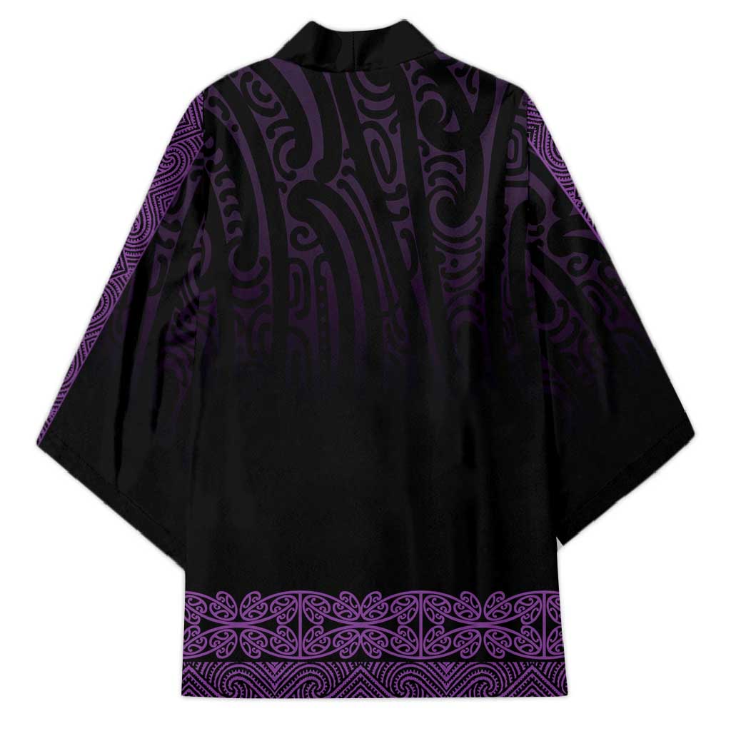 New Zealand Maori Kowhaiwhai Kimono Waiporoporo Maui and Mangopare - Aussie Hoodie