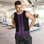 New Zealand Maori Kowhaiwhai Men Tank Top Waiporoporo Maui and Mangopare