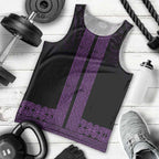 New Zealand Maori Kowhaiwhai Men Tank Top Waiporoporo Maui and Mangopare