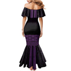 New Zealand Maori Kowhaiwhai Mermaid Dress Waiporoporo Maui and Mangopare