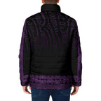 New Zealand Maori Kowhaiwhai Padded Jacket Waiporoporo Maui and Mangopare - Aussie Hoodie