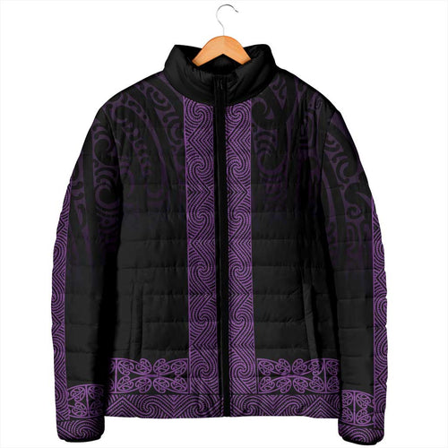 New Zealand Maori Kowhaiwhai Padded Jacket Waiporoporo Maui and Mangopare - Aussie Hoodie