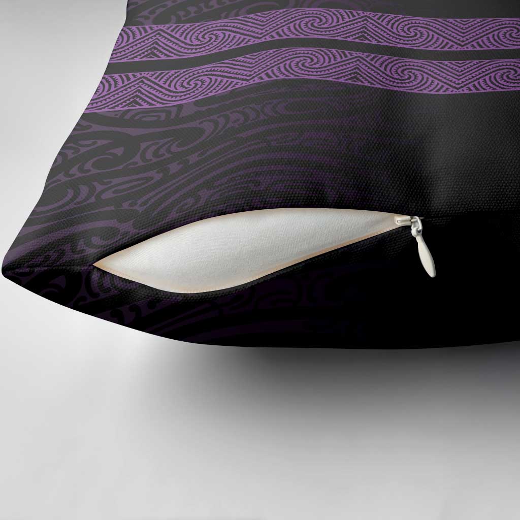 New Zealand Maori Kowhaiwhai Pillow Cover Waiporoporo Maui and Mangopare - Aussie Hoodie