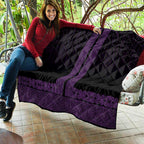 New Zealand Maori Kowhaiwhai Quilt Waiporoporo Maui and Mangopare