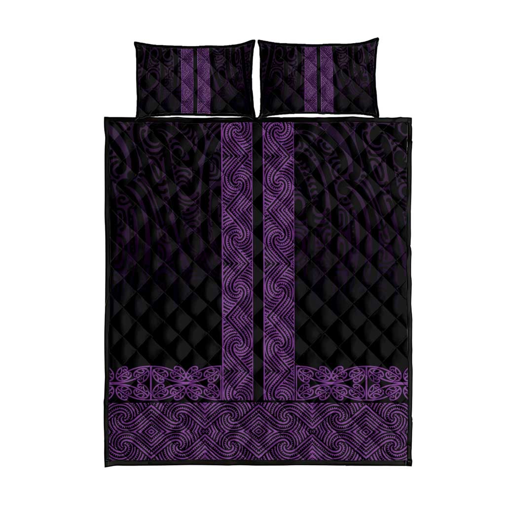 New Zealand Maori Kowhaiwhai Quilt Bed Set Waiporoporo Maui and Mangopare