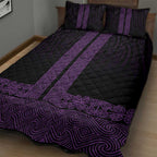 New Zealand Maori Kowhaiwhai Quilt Bed Set Waiporoporo Maui and Mangopare