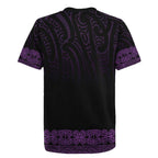 New Zealand Maori Kowhaiwhai Rugby Jersey Waiporoporo Maui and Mangopare