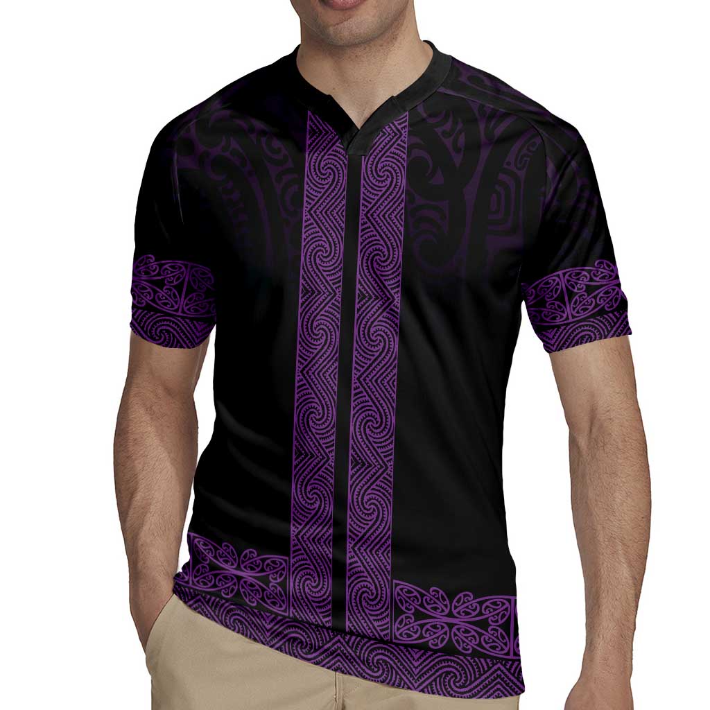 New Zealand Maori Kowhaiwhai Rugby Jersey Waiporoporo Maui and Mangopare