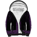 New Zealand Maori Kowhaiwhai Sherpa Hoodie Waiporoporo Maui and Mangopare