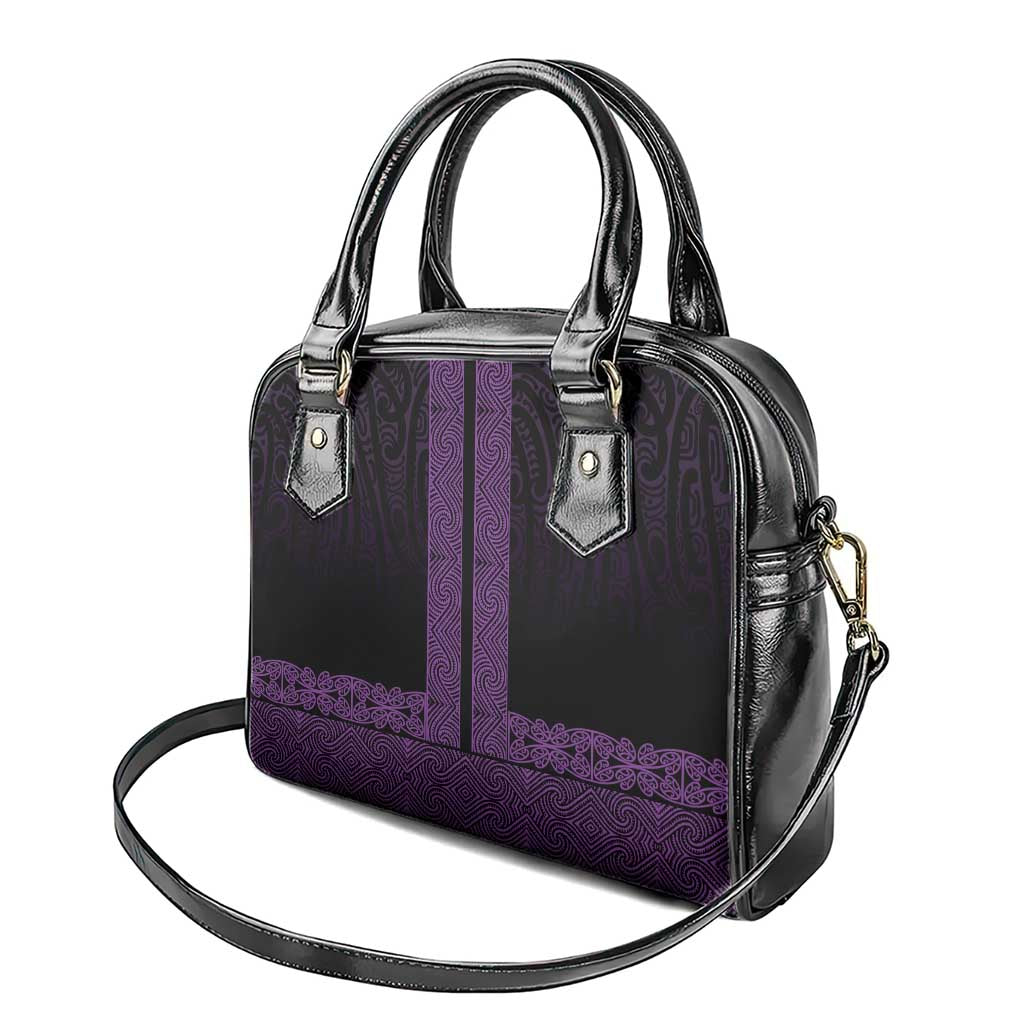 New Zealand Maori Kowhaiwhai Shoulder Handbag Waiporoporo Maui and Mangopare
