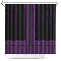 New Zealand Maori Kowhaiwhai Shower Curtain Waiporoporo Maui and Mangopare