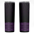 New Zealand Maori Kowhaiwhai Skinny Tumbler Waiporoporo Maui and Mangopare