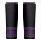 New Zealand Maori Kowhaiwhai Skinny Tumbler Waiporoporo Maui and Mangopare