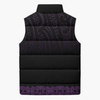 New Zealand Maori Kowhaiwhai Sleeveless Puffer Jacket Waiporoporo Maui and Mangopare - Aussie Hoodie