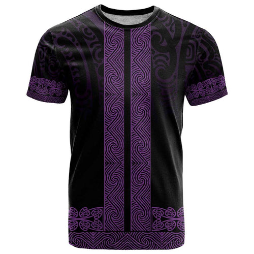 New Zealand Maori Kowhaiwhai T Shirt Waiporoporo Maui and Mangopare