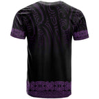 New Zealand Maori Kowhaiwhai T Shirt Waiporoporo Maui and Mangopare