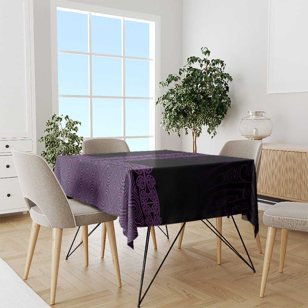 New Zealand Maori Kowhaiwhai Tablecloth Waiporoporo Maui and Mangopare