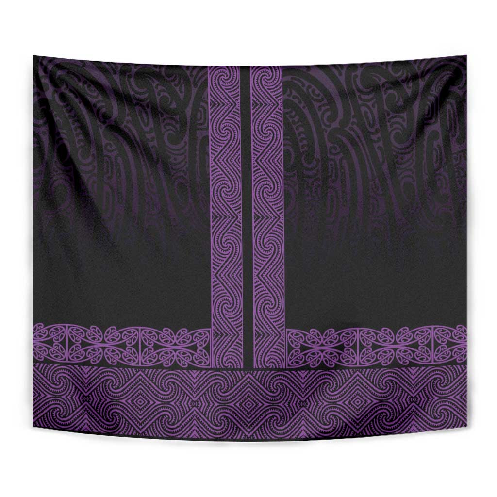New Zealand Maori Kowhaiwhai Tapestry Waiporoporo Maui and Mangopare