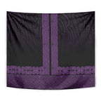 New Zealand Maori Kowhaiwhai Tapestry Waiporoporo Maui and Mangopare