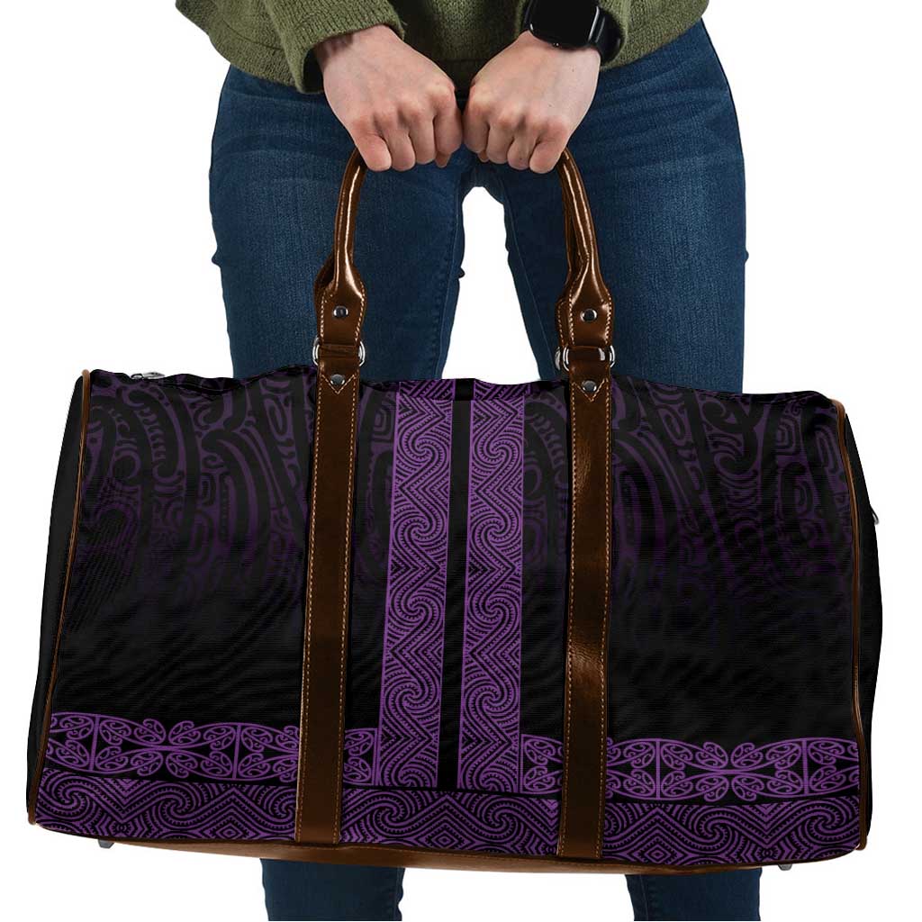 New Zealand Maori Kowhaiwhai Travel Bag Waiporoporo Maui and Mangopare - Aussie Hoodie